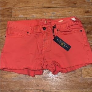 Lucky Brand orange Riley shorts